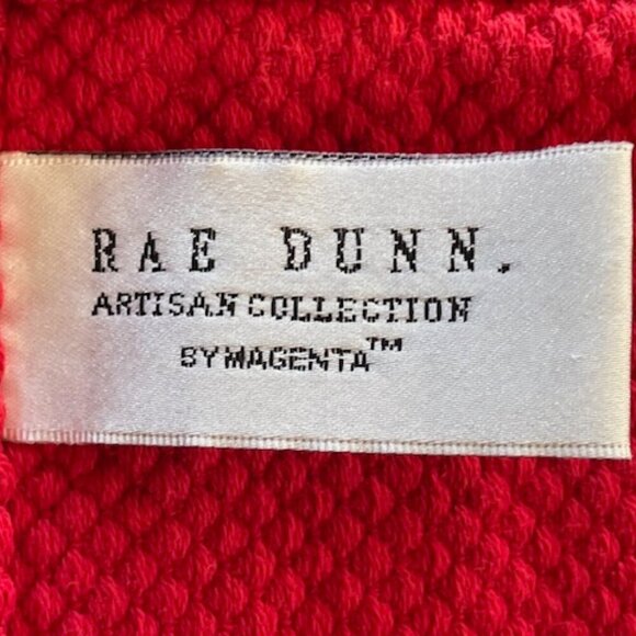 RAE DUNN Believe Red Cotton Hand Towel - Picture 9 of 12